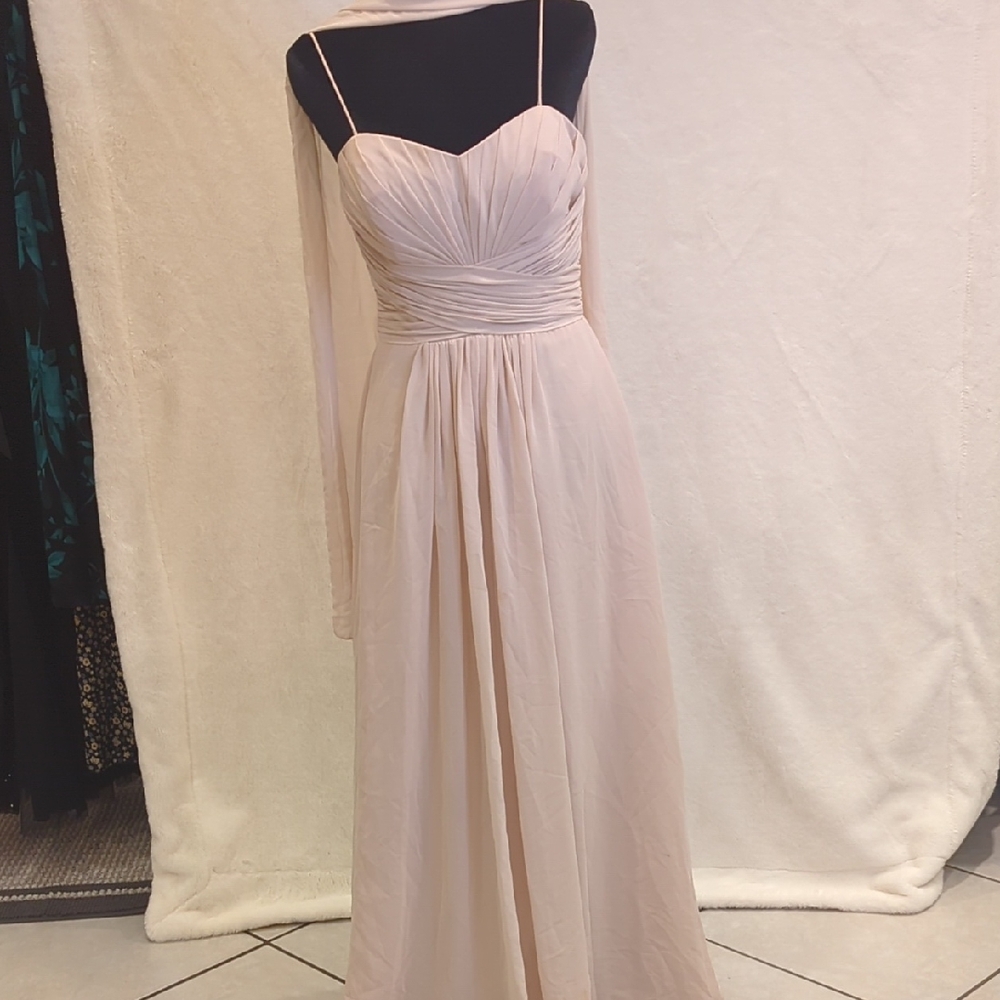Chic Strapless Cream Dress